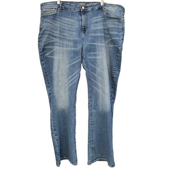 Levi Strauss Signature Mid Rise Bootcut Jeans Women’s 26L Blue 32x23 - Picture 1 of 8